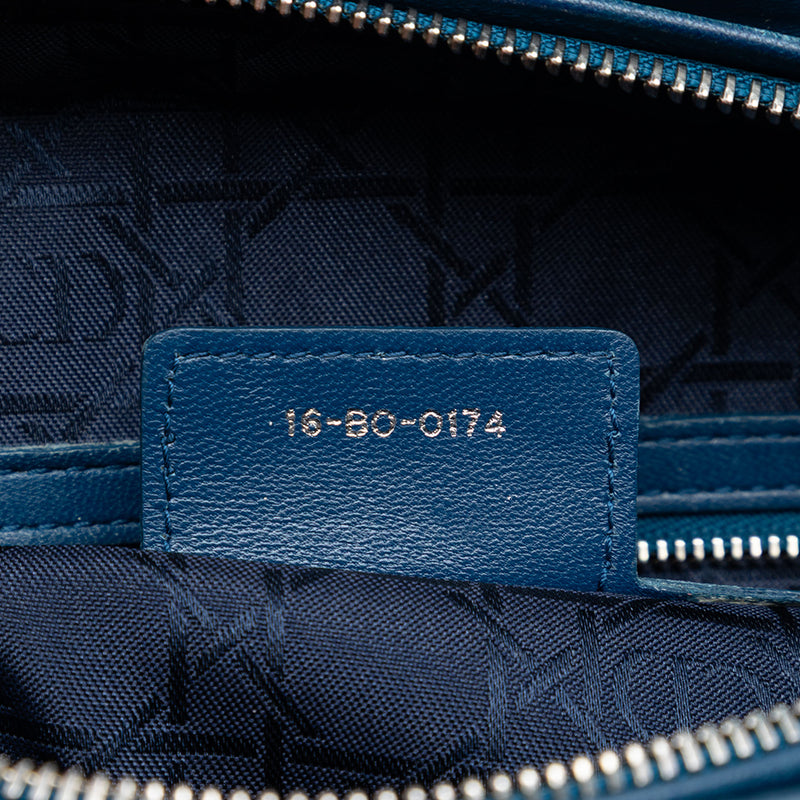 Large Lambskin Cannage Lady Dior - Image 6