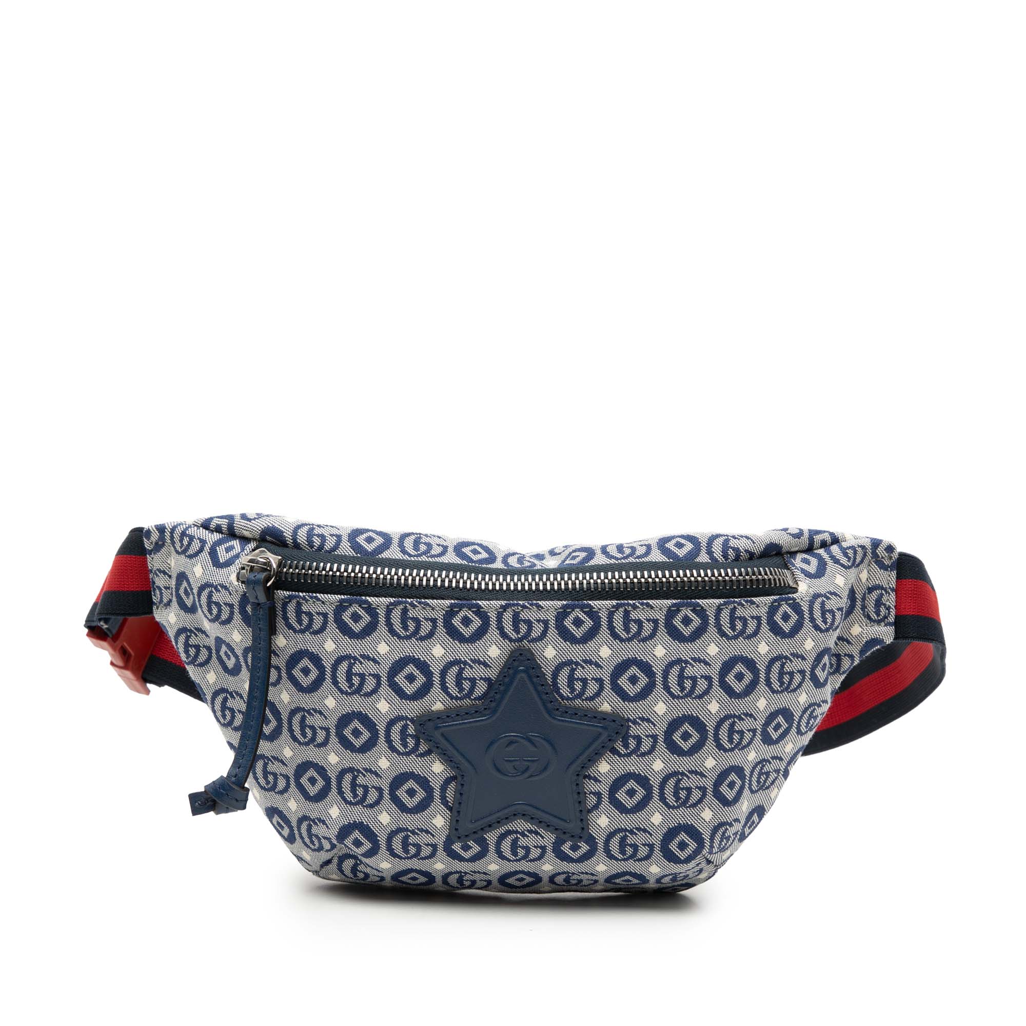 Kids GG Canvas Star Web Belt Bag - Image 1