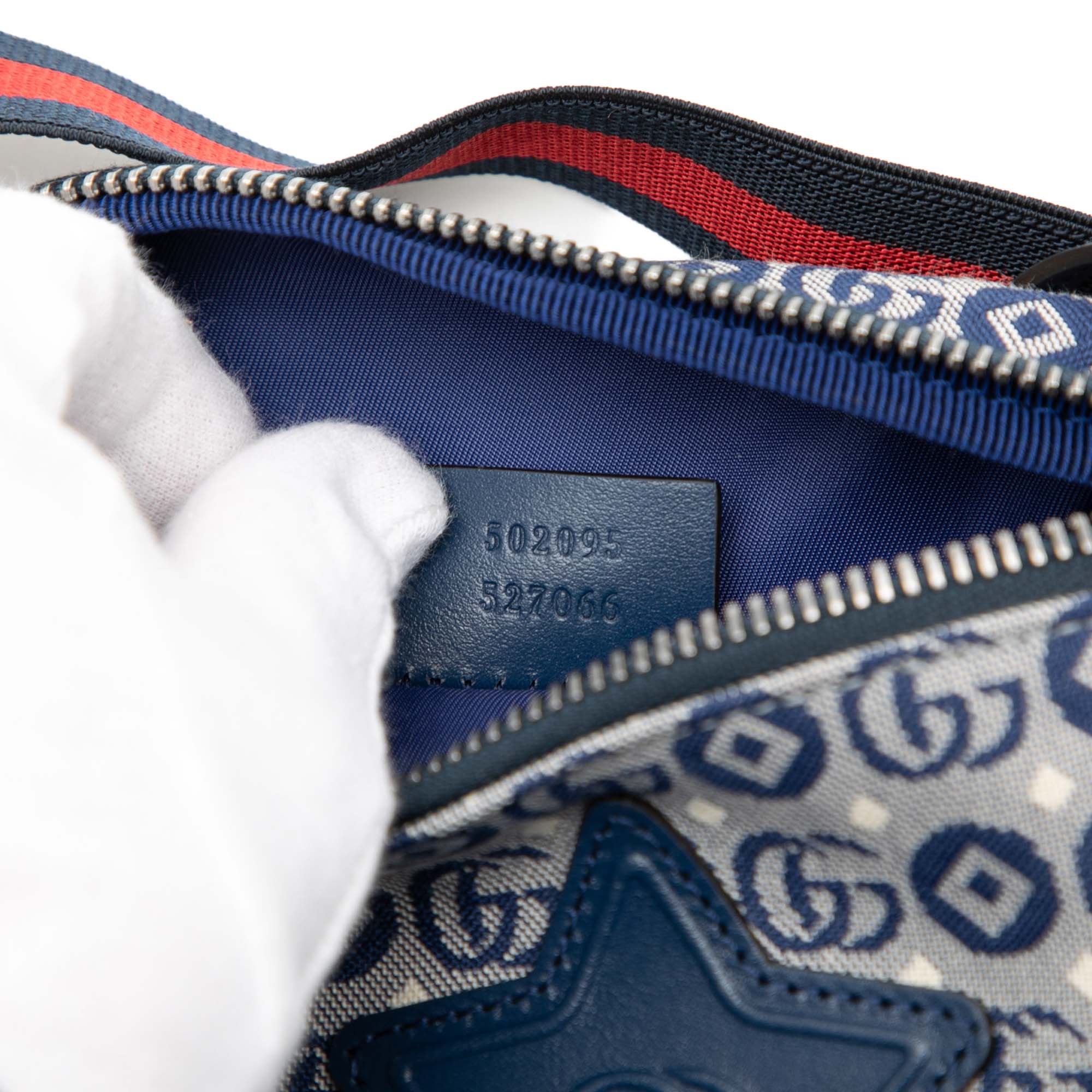 Kids GG Canvas Star Web Belt Bag - Image 6