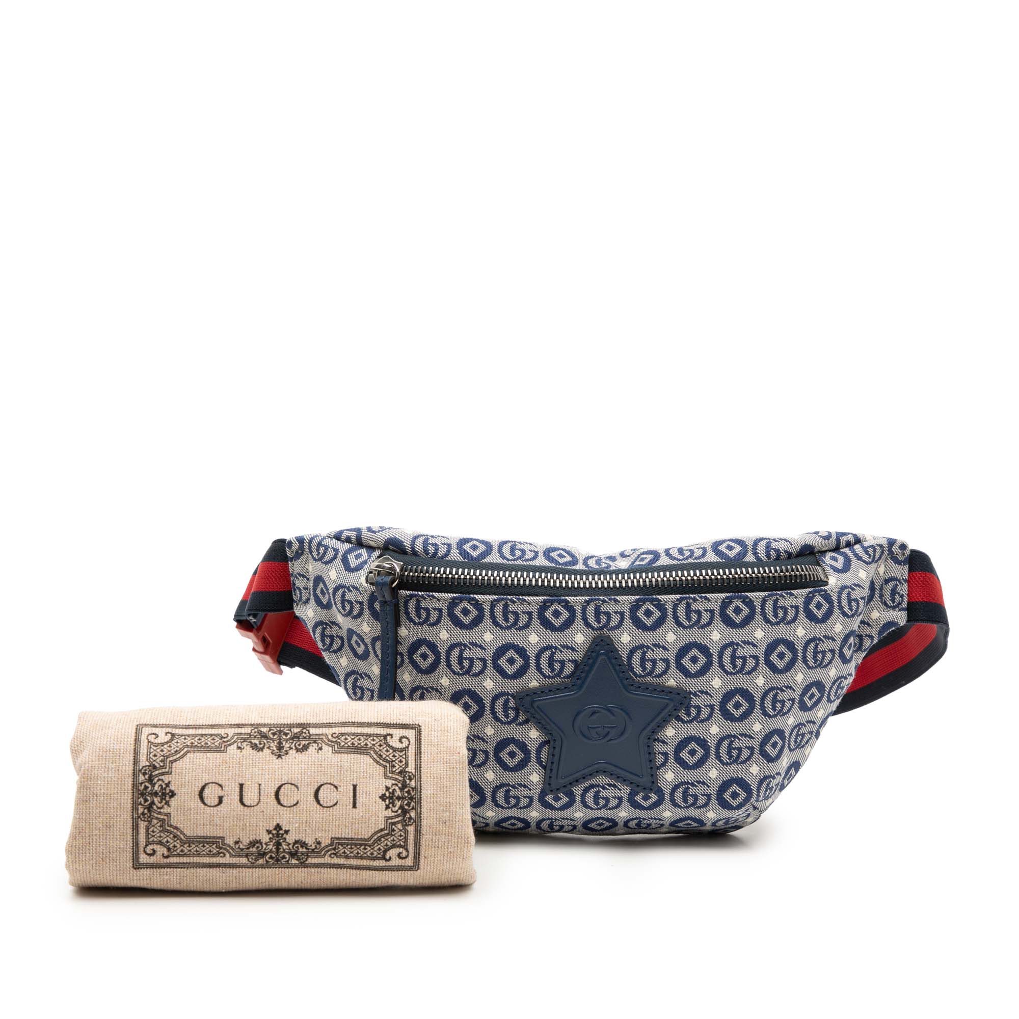 Kids GG Canvas Star Web Belt Bag - Image 8