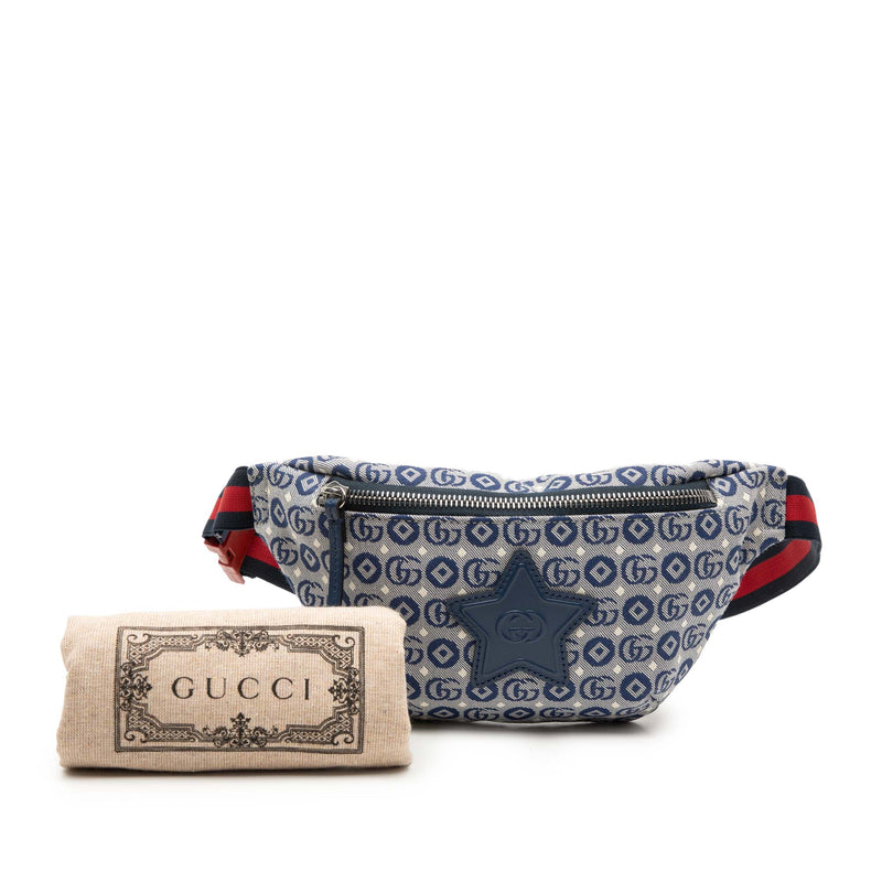 Kids GG Canvas Star Web Belt Bag - Image 8