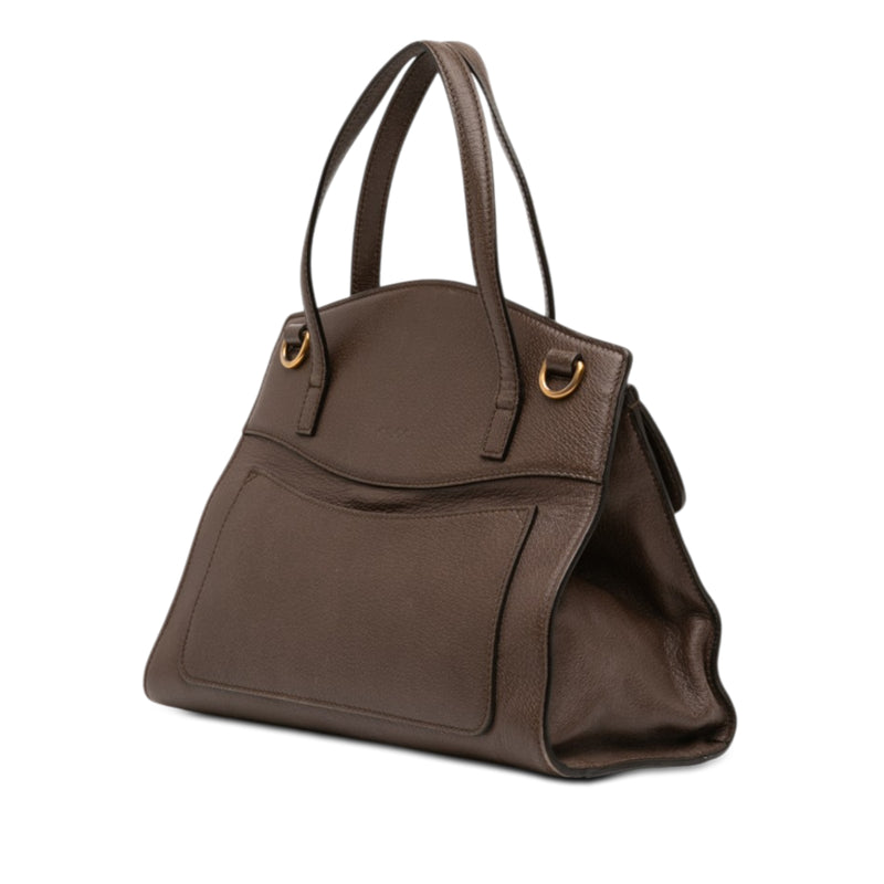 Medium Calfskin Linea Totem Satchel - Image 2