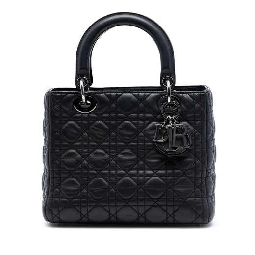 Medium Lambskin Cannage Lady Dior - Image 1
