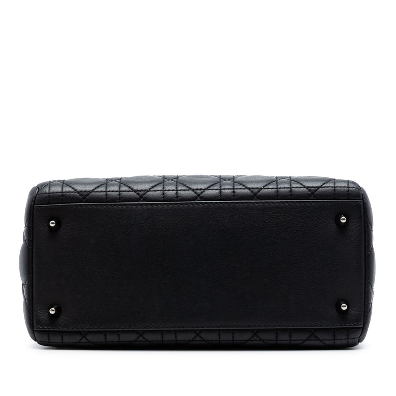 Medium Lambskin Cannage Lady Dior - Image 3