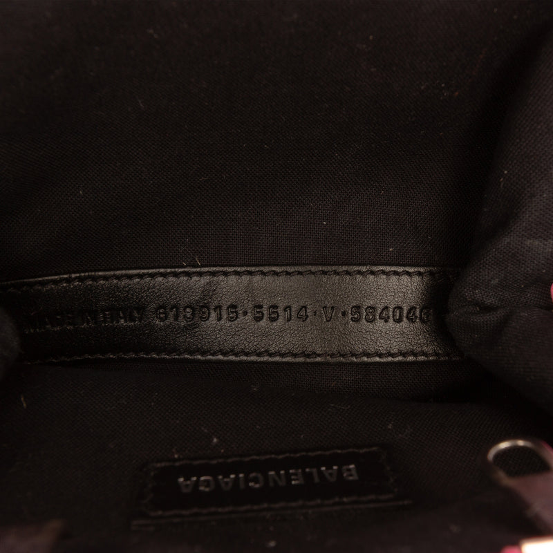 Mini Grained Calfskin Cloud Coin Purse On Strap - Image 6
