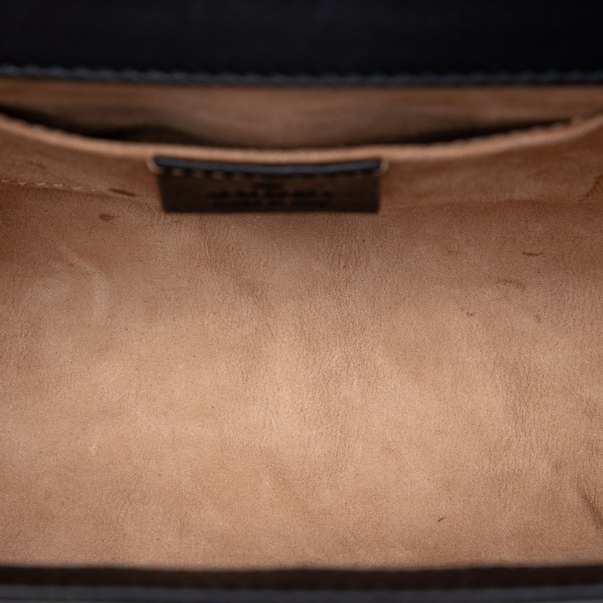 Small Pearl Studded Leather Padlock Crossbody - Image 4