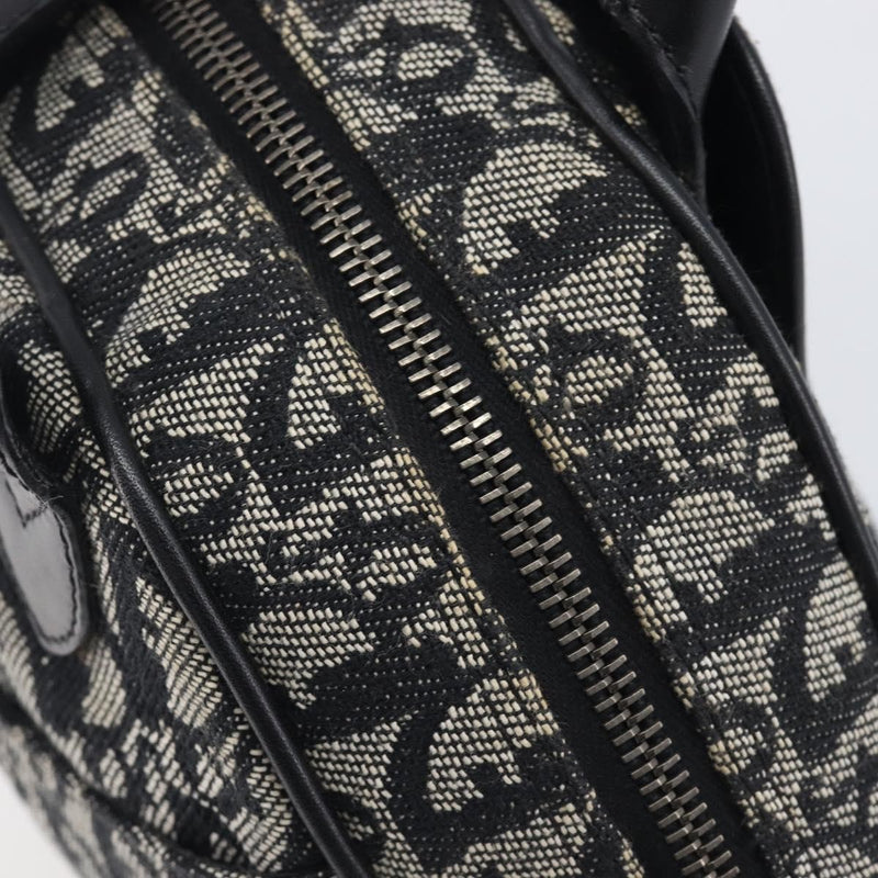 Christian Dior Trotter Double Saddle Canvas Black Bag