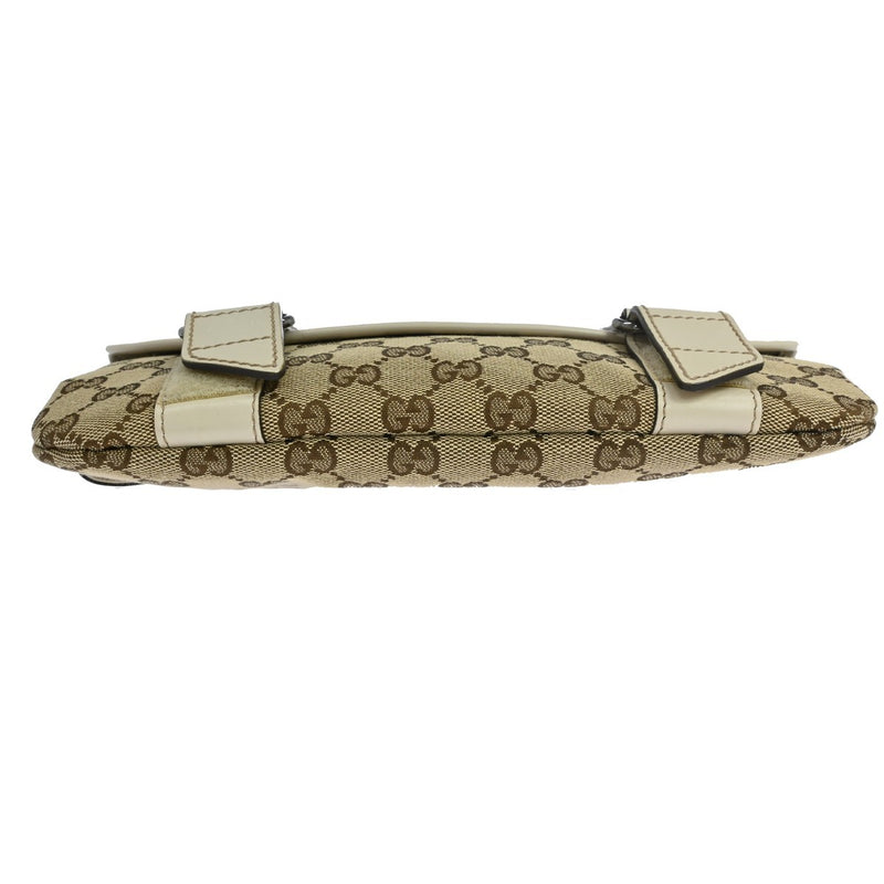 Gucci Waist Belt Bag (outlet) Gg Canvas And Leather Beige