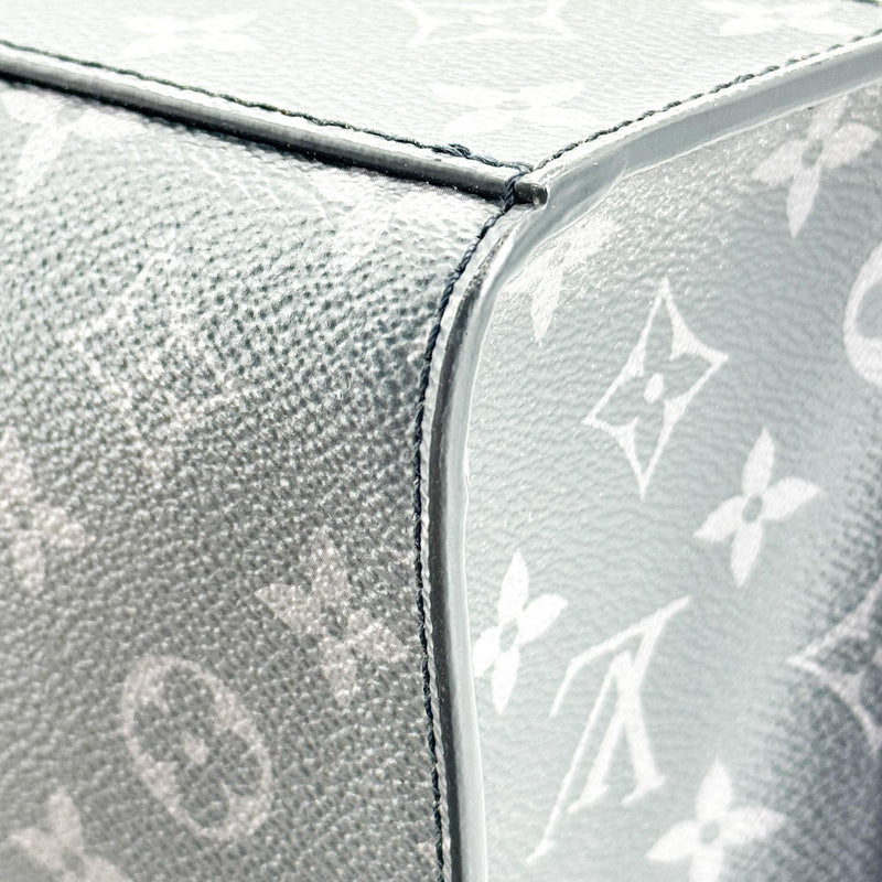 Louis Vuitton Sac Plat Zipper Monogram Eclipse Canvas Black Bag