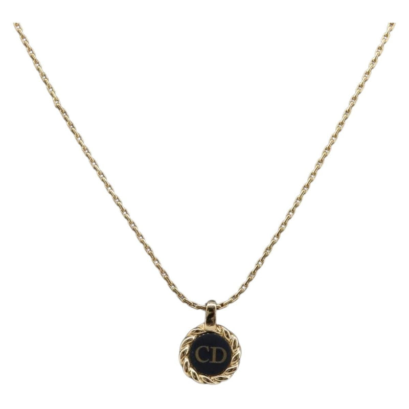 Christian Dior Cd Pendant Metal Gold Bijoux