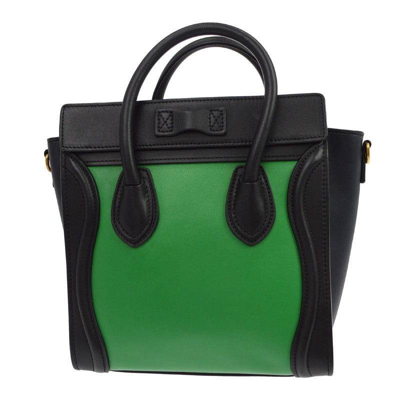 Celine Luggage Smooth Leather Green Bag