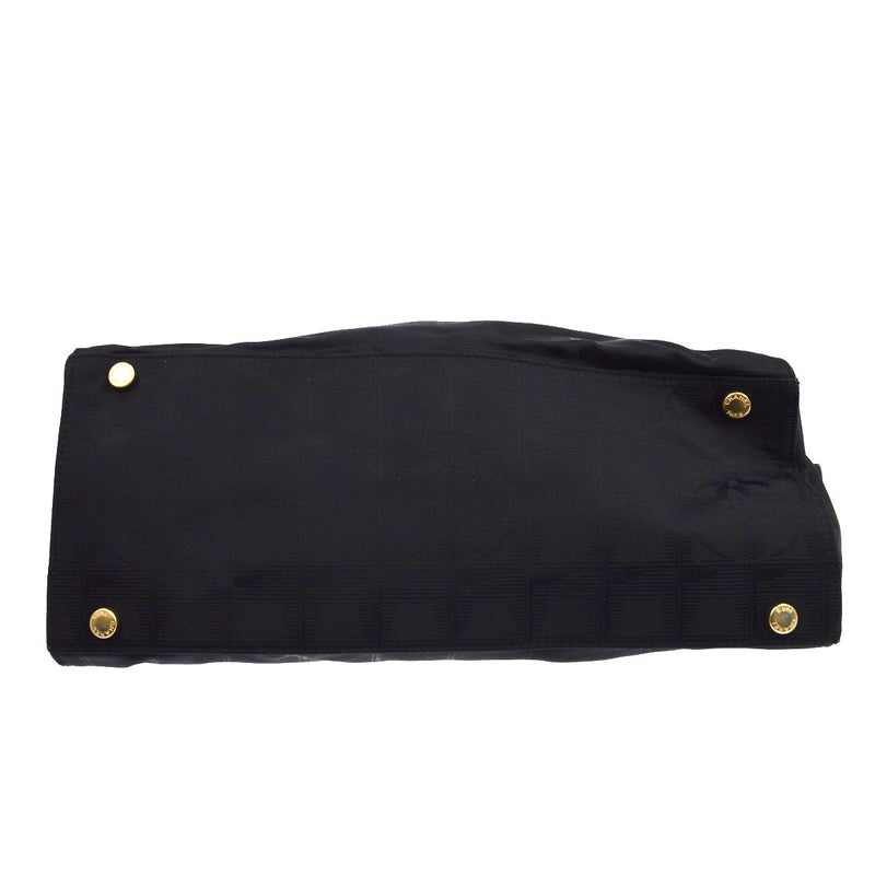 Chanel Travel Line Boston Nylon Black Bag