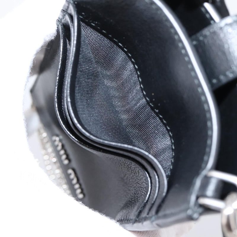 Miu Miu Shoulder Leather Black Bag
