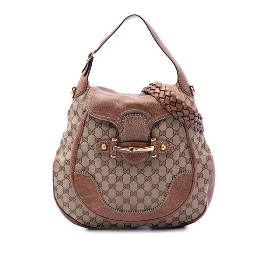 Large GG Canvas New Pelham Satchel - Image 1