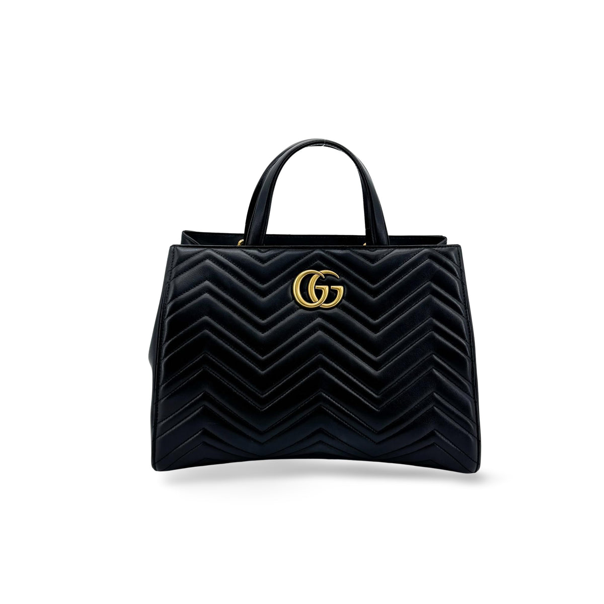 Gucci Gg Marmont Matelasse Leather Black Bag