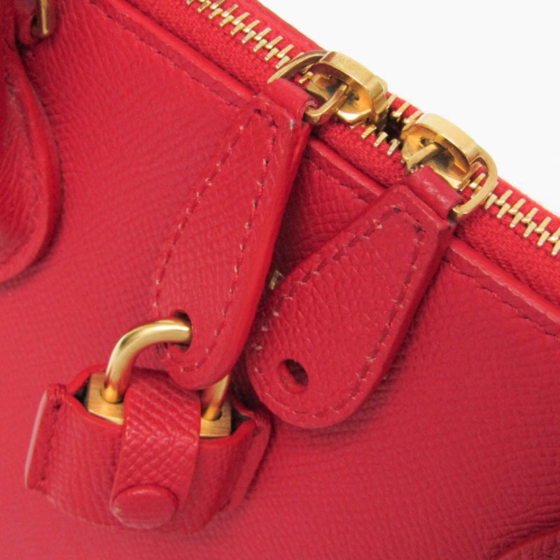 Balenciaga Logo Ville Leather Red Bag