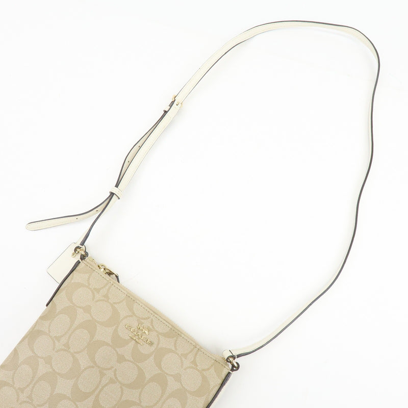 Coach Shoulder Canvas Beige Bag