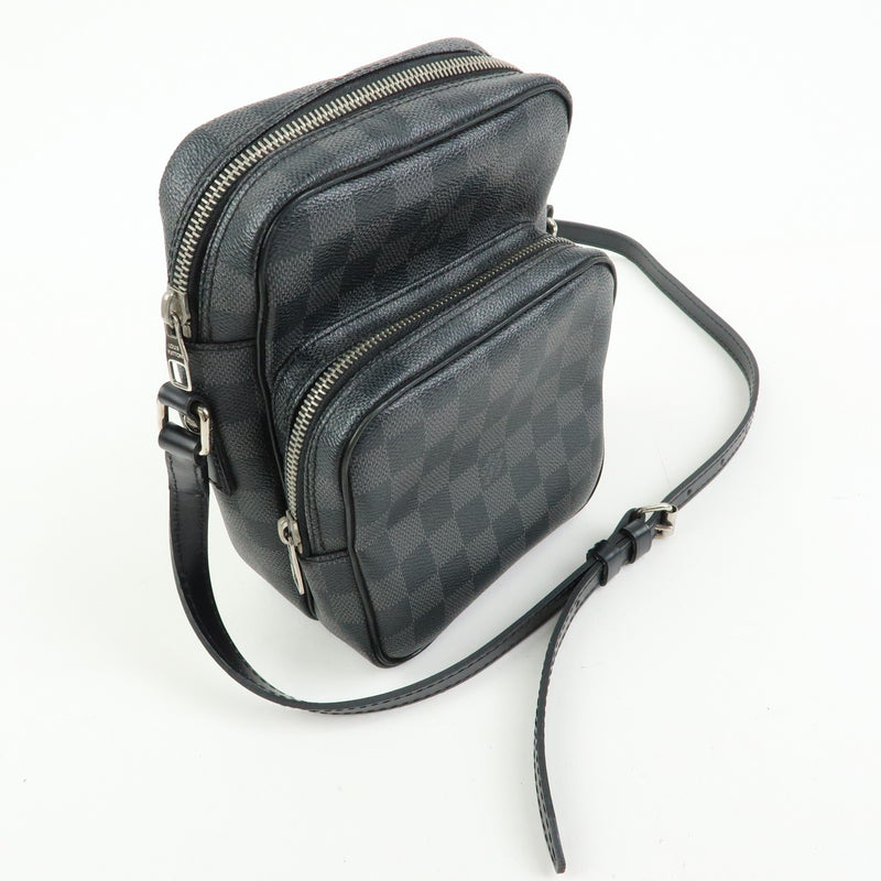 Louis Vuitton Rem Damier Graphite Black Canvas Bag