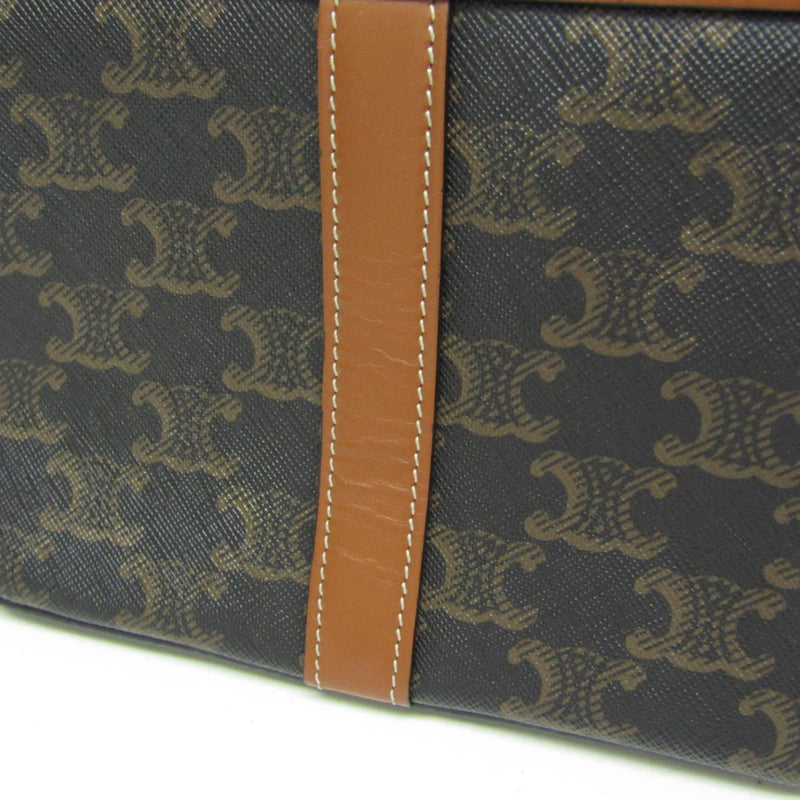 Celine Teen Cabas De France Triomphe Coated Canvas Brown Bag