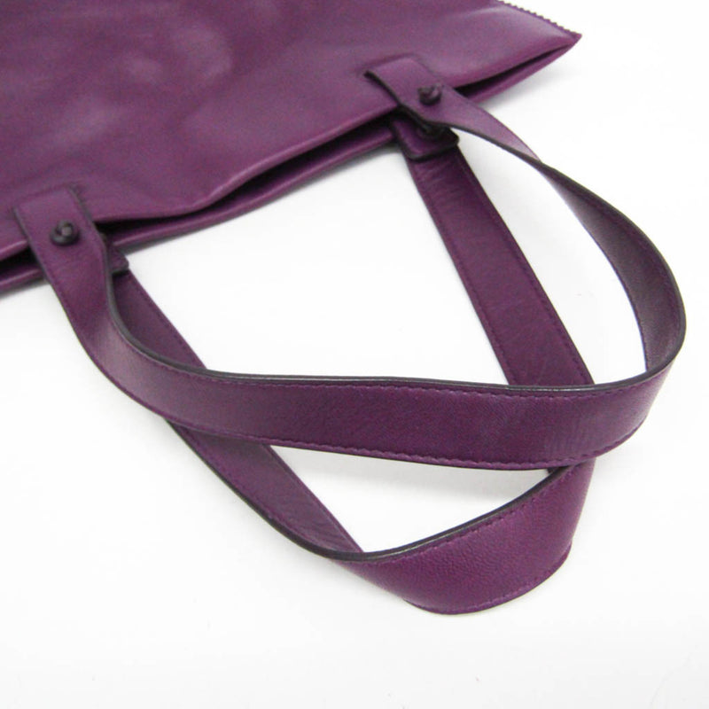 Loewe Anagram Leather Purple Bag