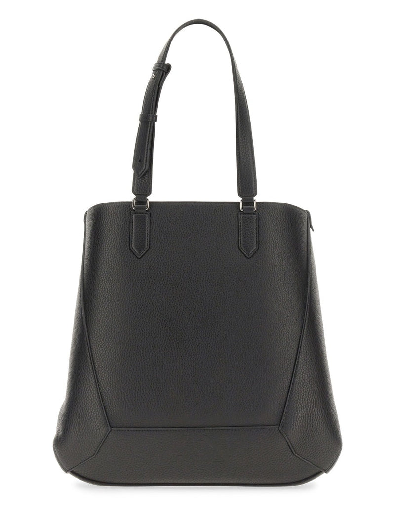 Alexander Mcqueen The Edge Tote Bag — Black Leather