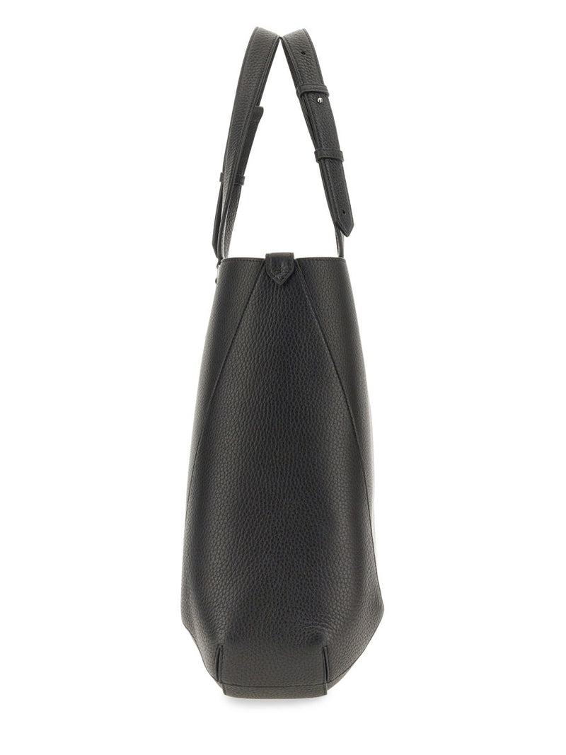 Alexander Mcqueen The Edge Tote Bag — Black Leather