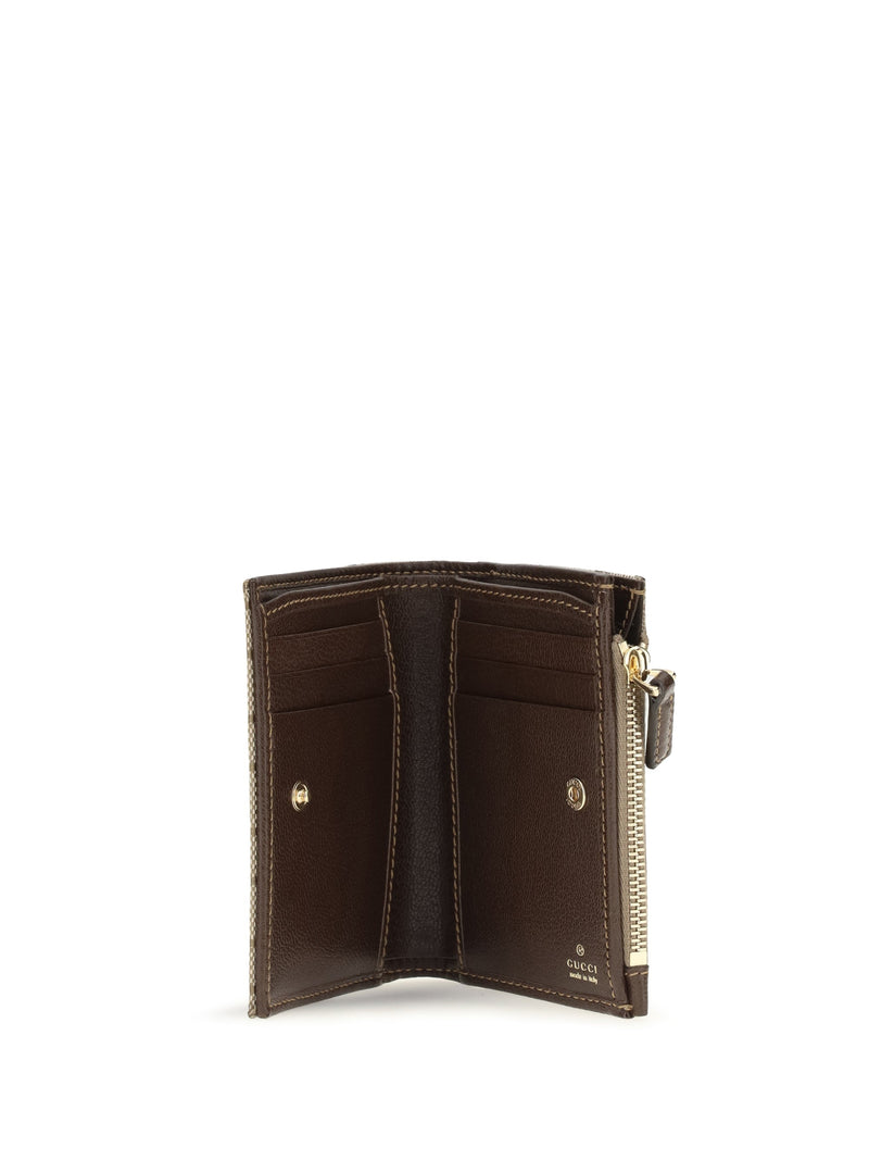 Gucci Horsebit Wallet — Beige Cotton