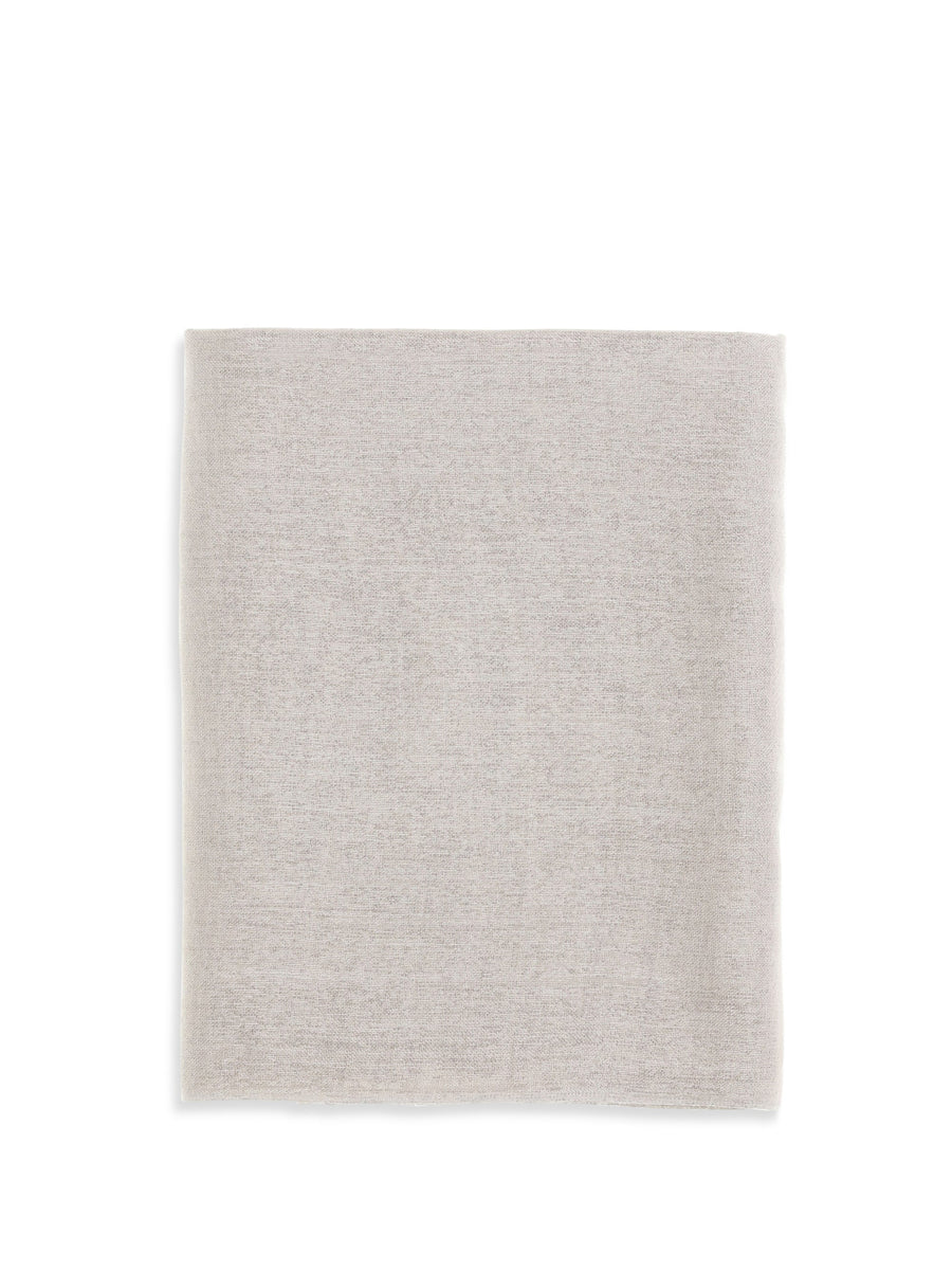 Brunello Cucinelli Silk And Cashmere Scarf — Beige Scarfs