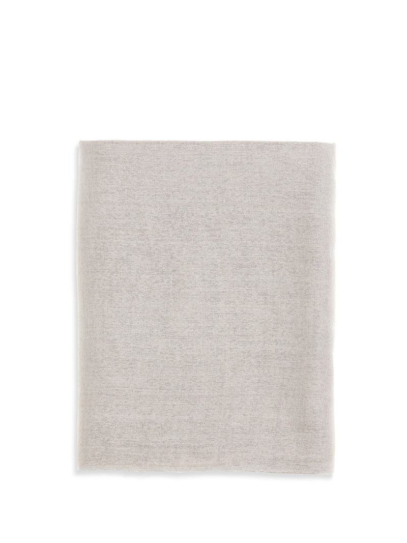 Brunello Cucinelli Silk And Cashmere Scarf — Beige (capra Hircus) Scarfs