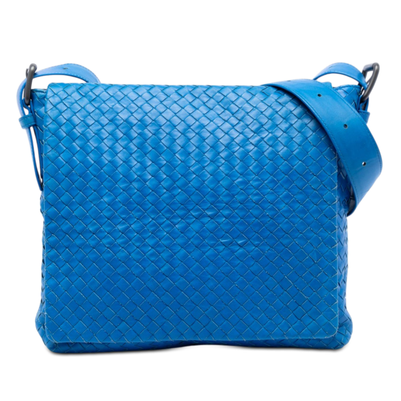 Nappa Intrecciato Flap Crossbody - Image 1