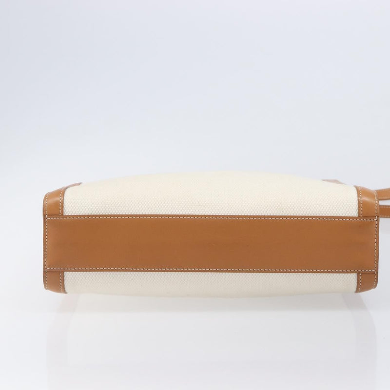 Celine Vertical Cabas Canvas With Leather Beige Bag