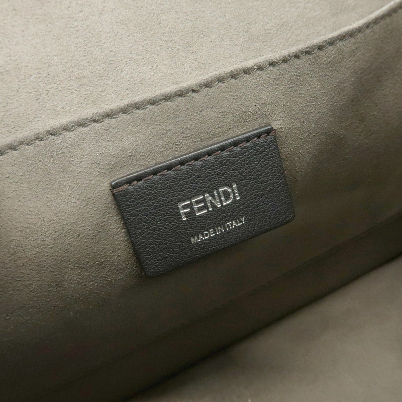 Fendi Kan I F Leather Gray Bag