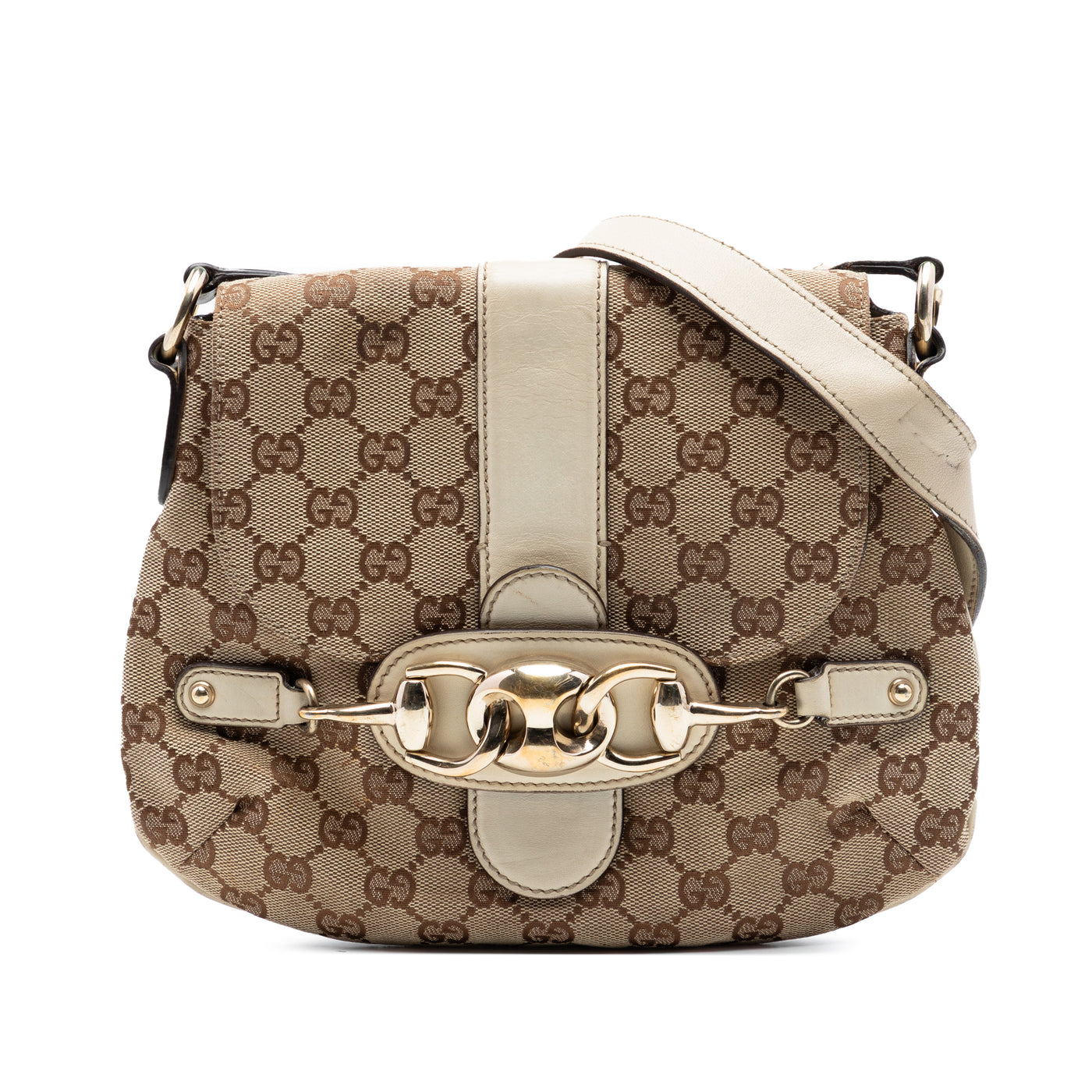 GG Canvas Horsebit Shoulder Bag - Image 1