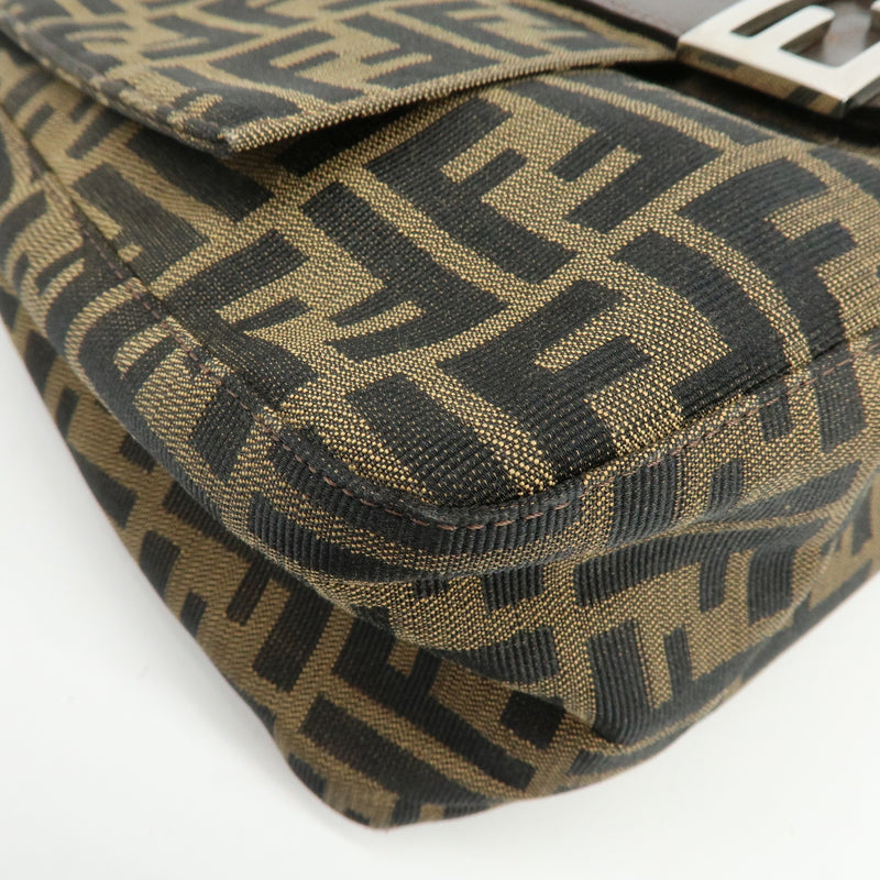 Fendi Mamma Baguette Monogram Canvas Brown Bag