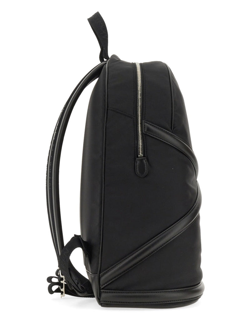 Alexander Mcqueen Nylon Harness-Inspired Backpack — Black