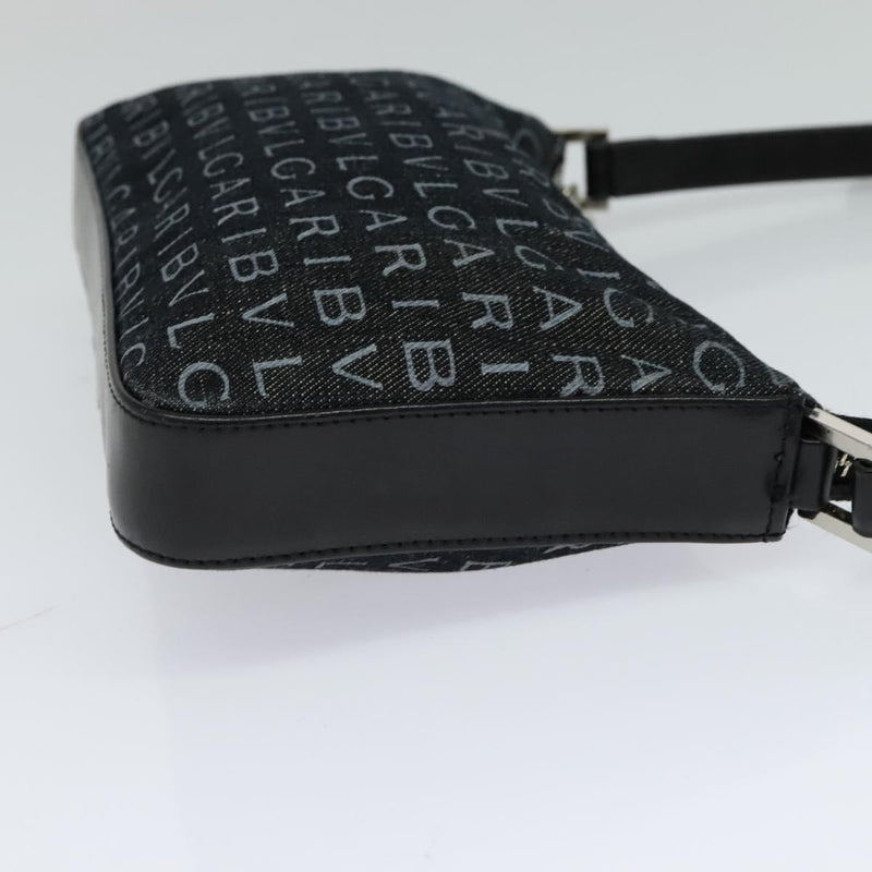 Bvlgari Logomania Canvas Black Bag