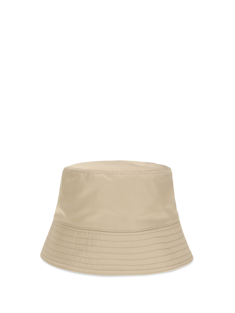 Prada 2hc1372dmi Re-Nylon Bucket Hat — Beige Polyamide