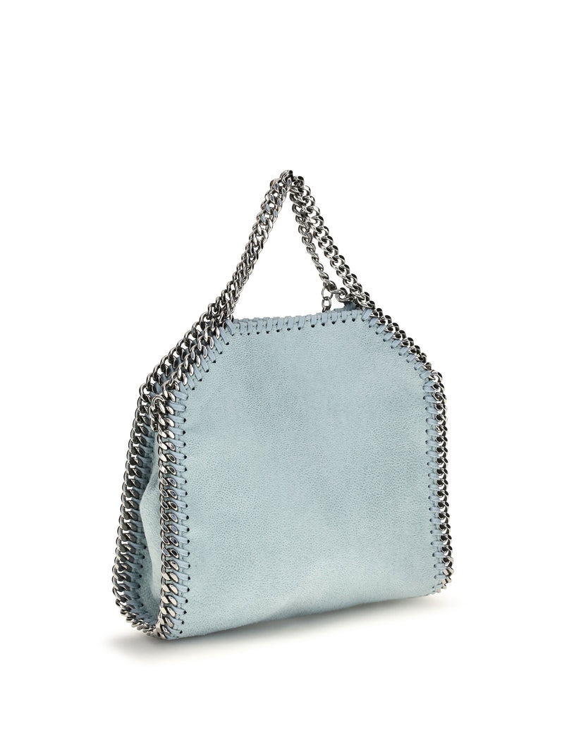 Stella Mccartney Tiny Shaggy Shoulder Bag — Blue Polyester