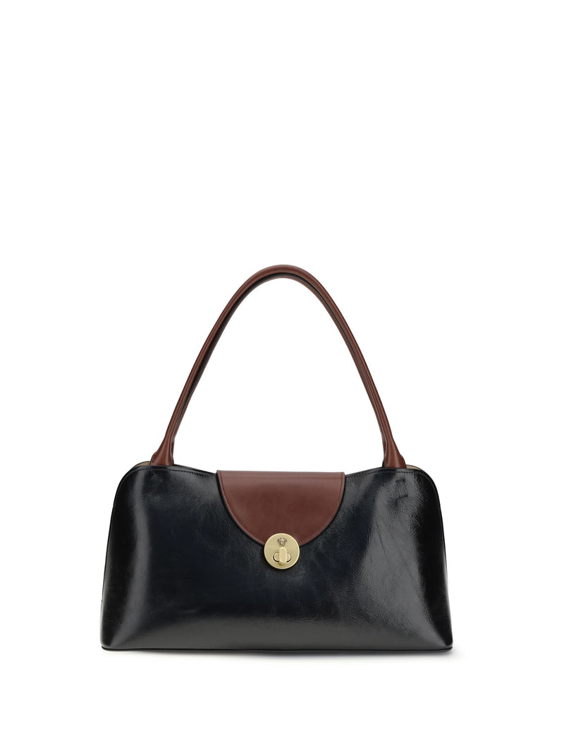 Versace Shoulder Bag — Black Calf Leather