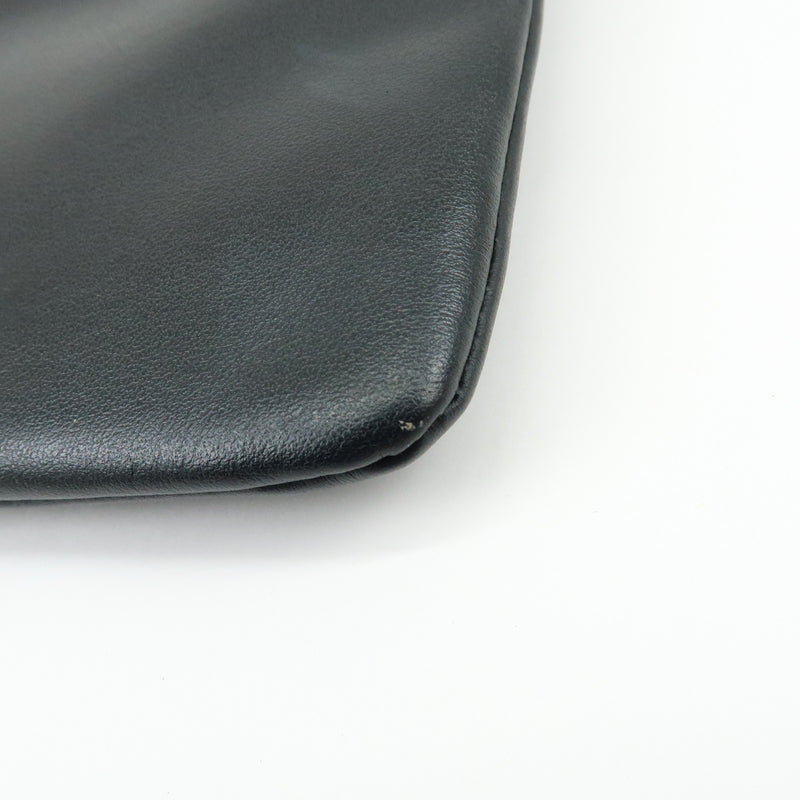 Burberry Logo Zip Printed Leather Black Bag