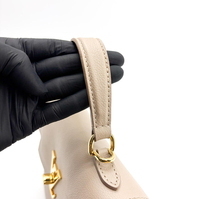 Louis Vuitton Lockme Ever Leather Beige Bag