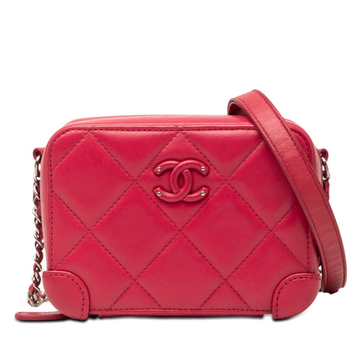 Mini Quilted Lambskin Covered CC Camera Bag - Image 1