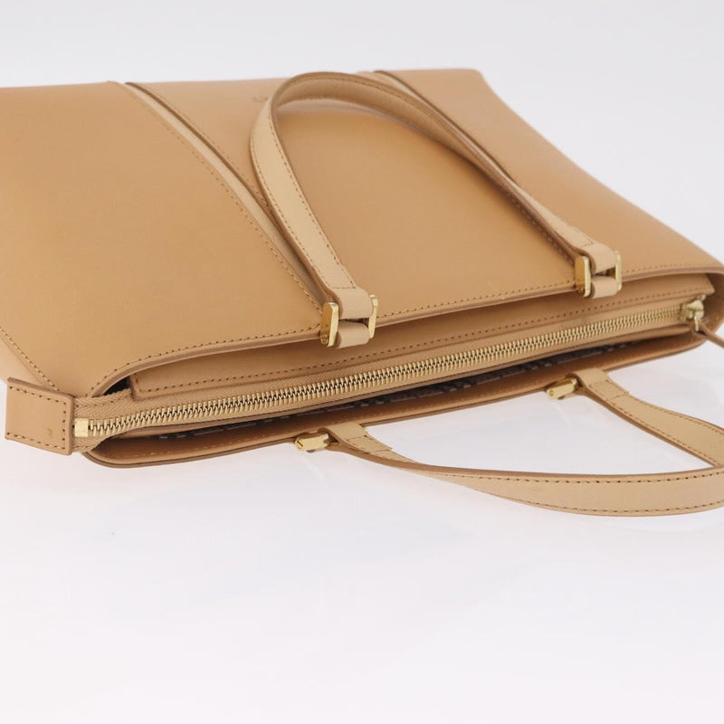 Burberry Handbag Leather Beige Bag