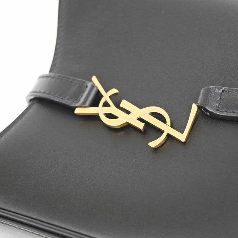 Saint Laurent Le 5 A 7 Vertical Leather Black Bag