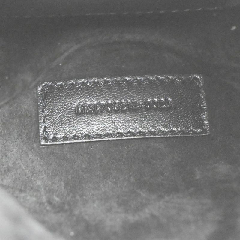 Saint Laurent Le 5 A 7 Vertical Leather Black Bag