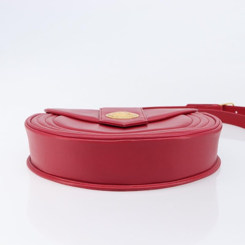 Saint Laurent Vintage Shoulder Bag Leather Red