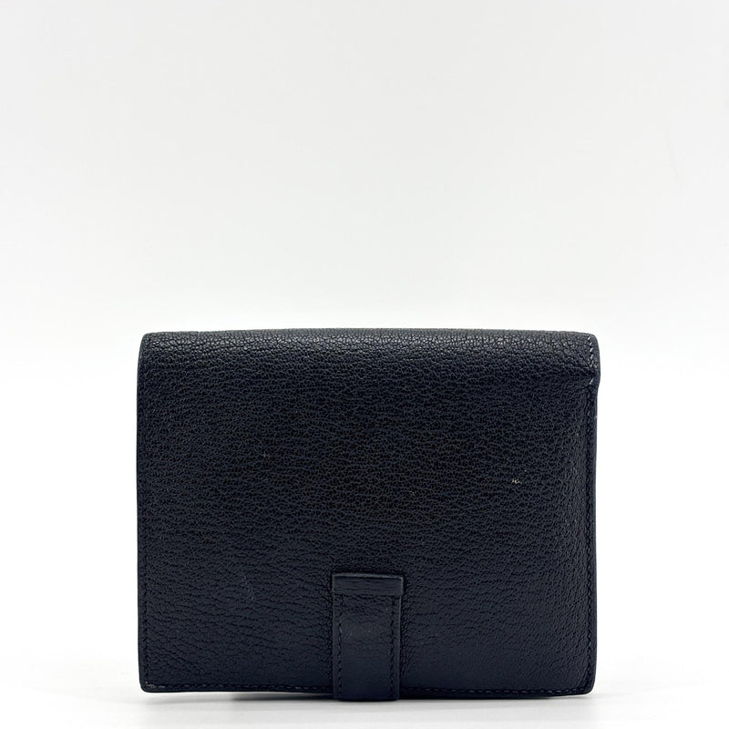 Hermes Bearn Epsom Black Leather Accessory