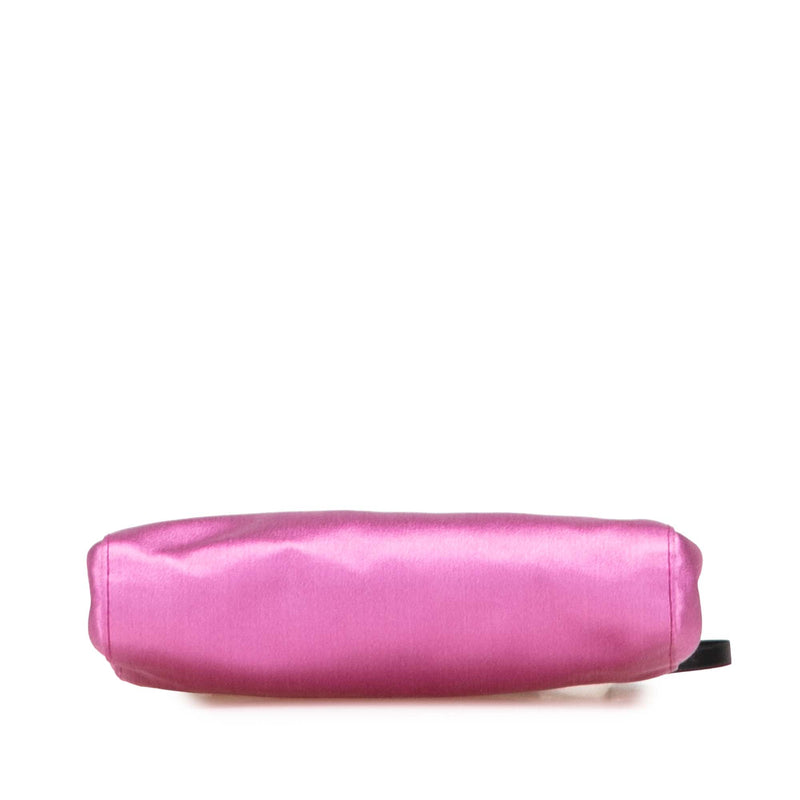 Satin Clasp Clutch on Strap - Image 3