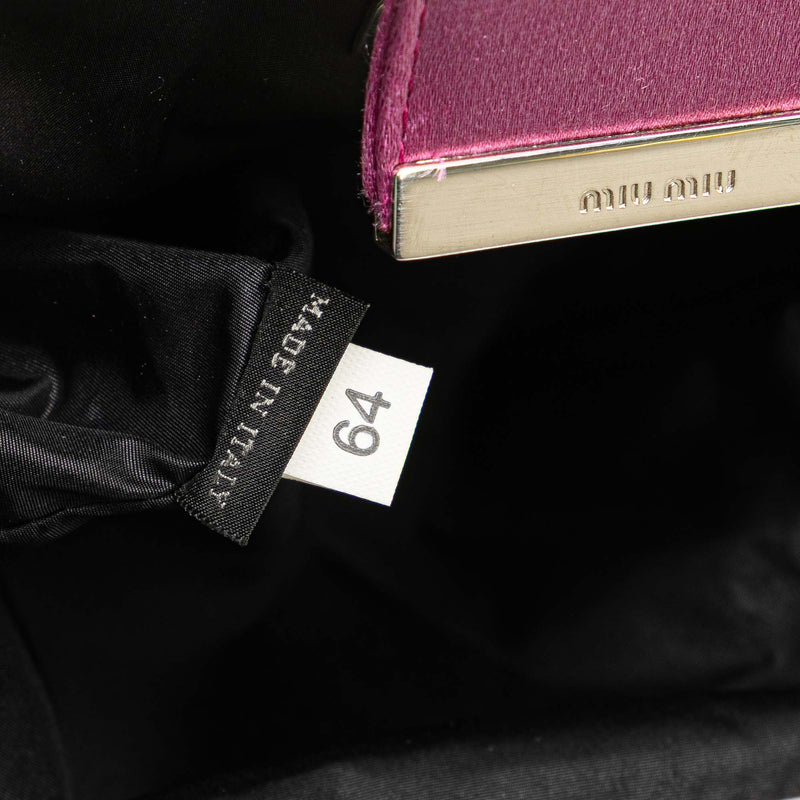 Satin Clasp Clutch on Strap - Image 6
