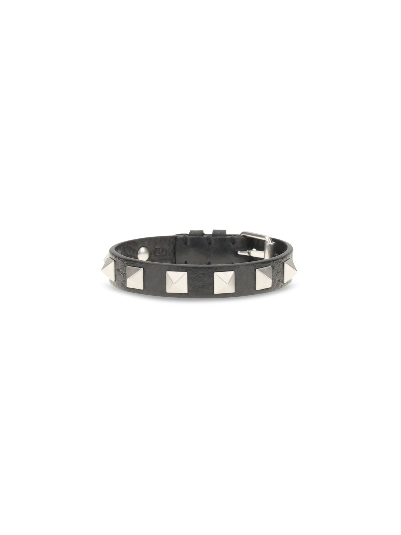 Valentino Garavani Rockstud Bracelet — Black Calf Leather Bracelets